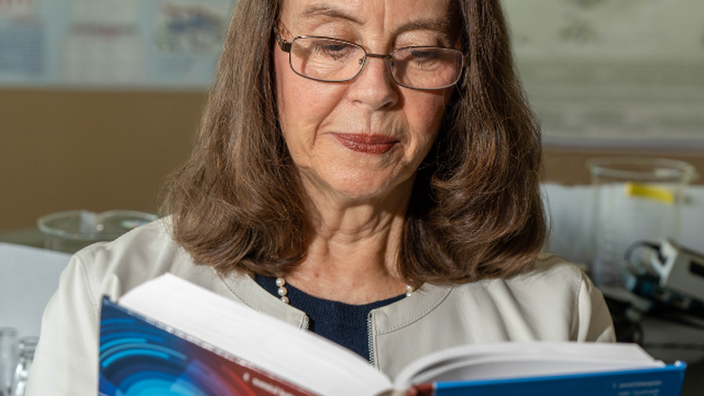 PSU-LV's Dr. Julie Ealy Reading from Textbook She Contributed too