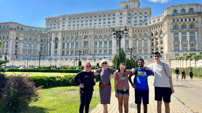 PSU-LV students in Romania as part of the chance program