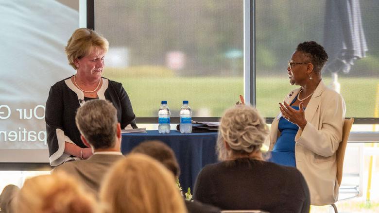 Speakers talk during Lehigh Valley LaunchBox event. 