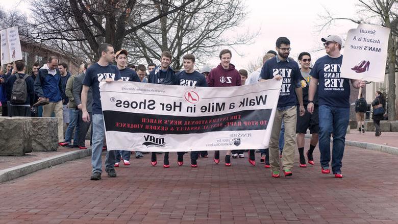 Walk a Mile in Her Shoes event